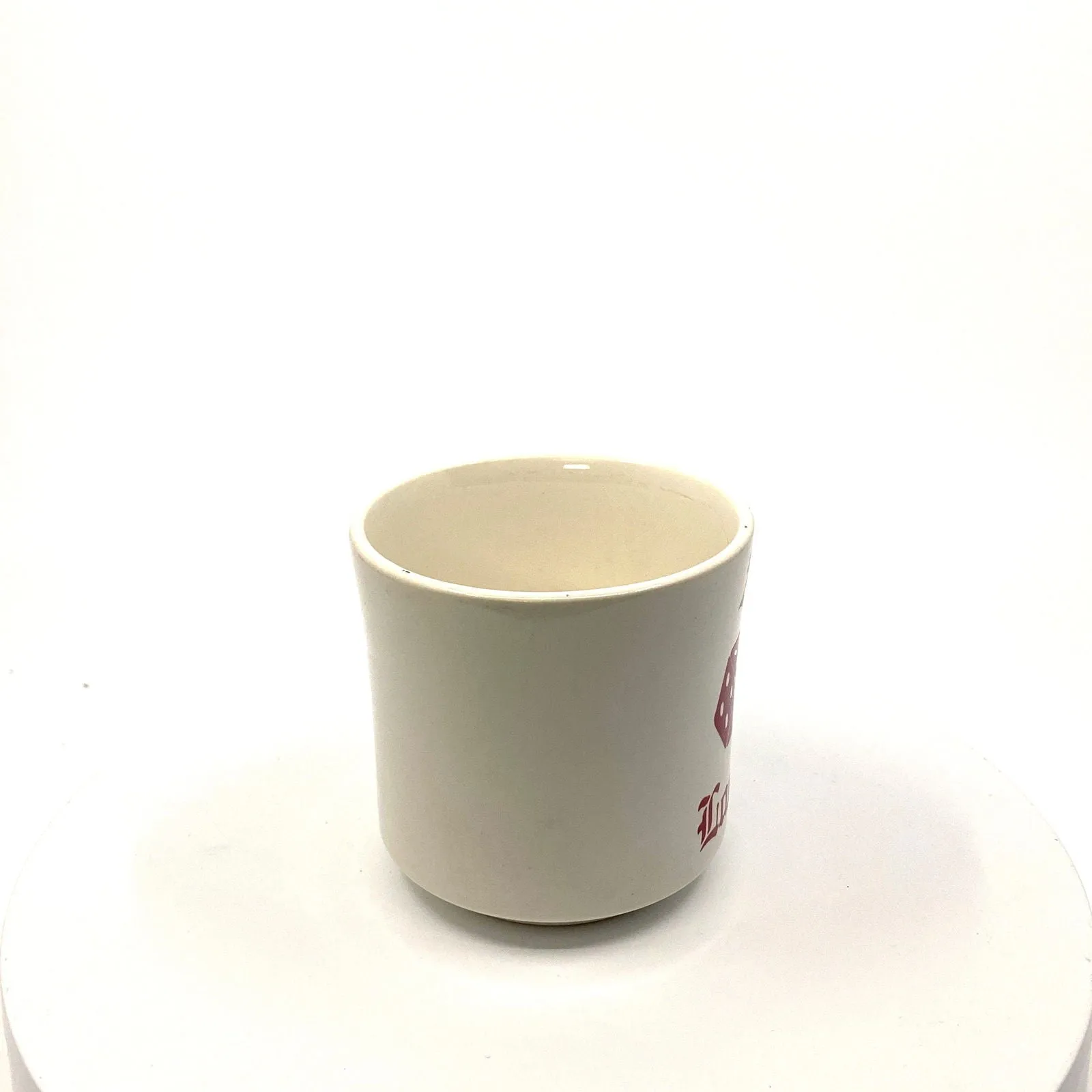 ALAN Las Vegas Dice White Ceramic Personalized Coffee Cup 10 Fl Oz