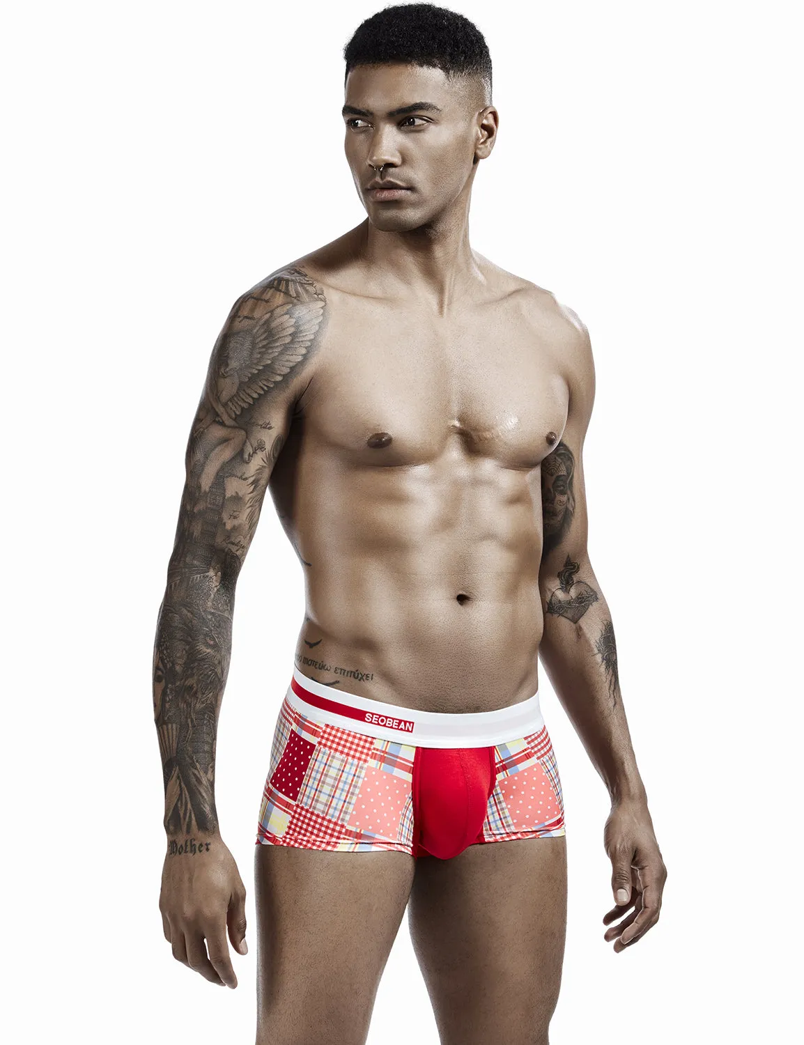 Checkered & Dot Boxer Brief 00207