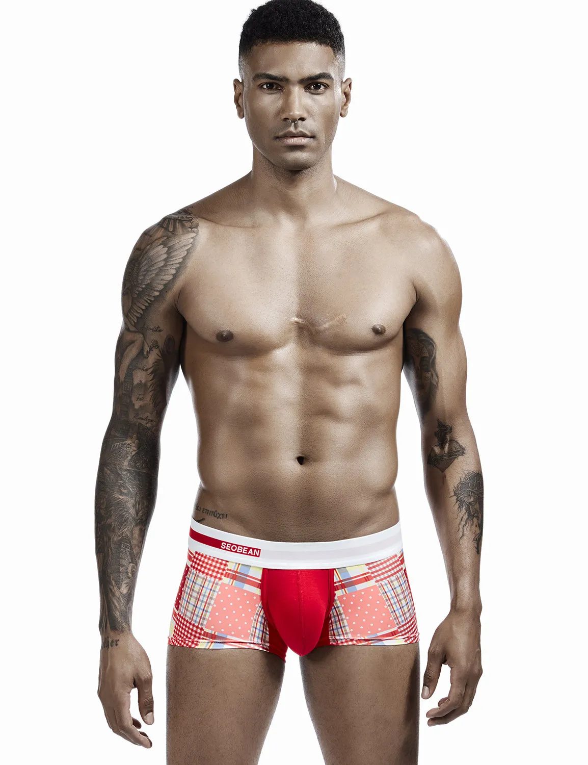 Checkered & Dot Boxer Brief 00207