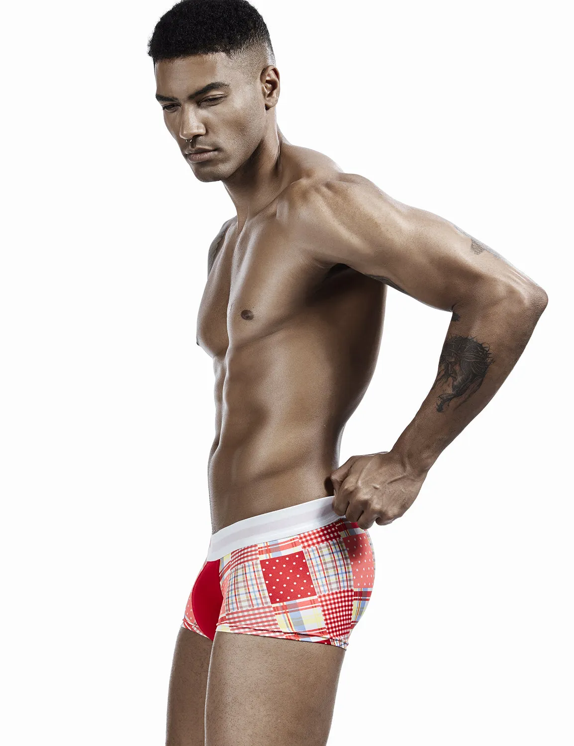 Checkered & Dot Boxer Brief 00207