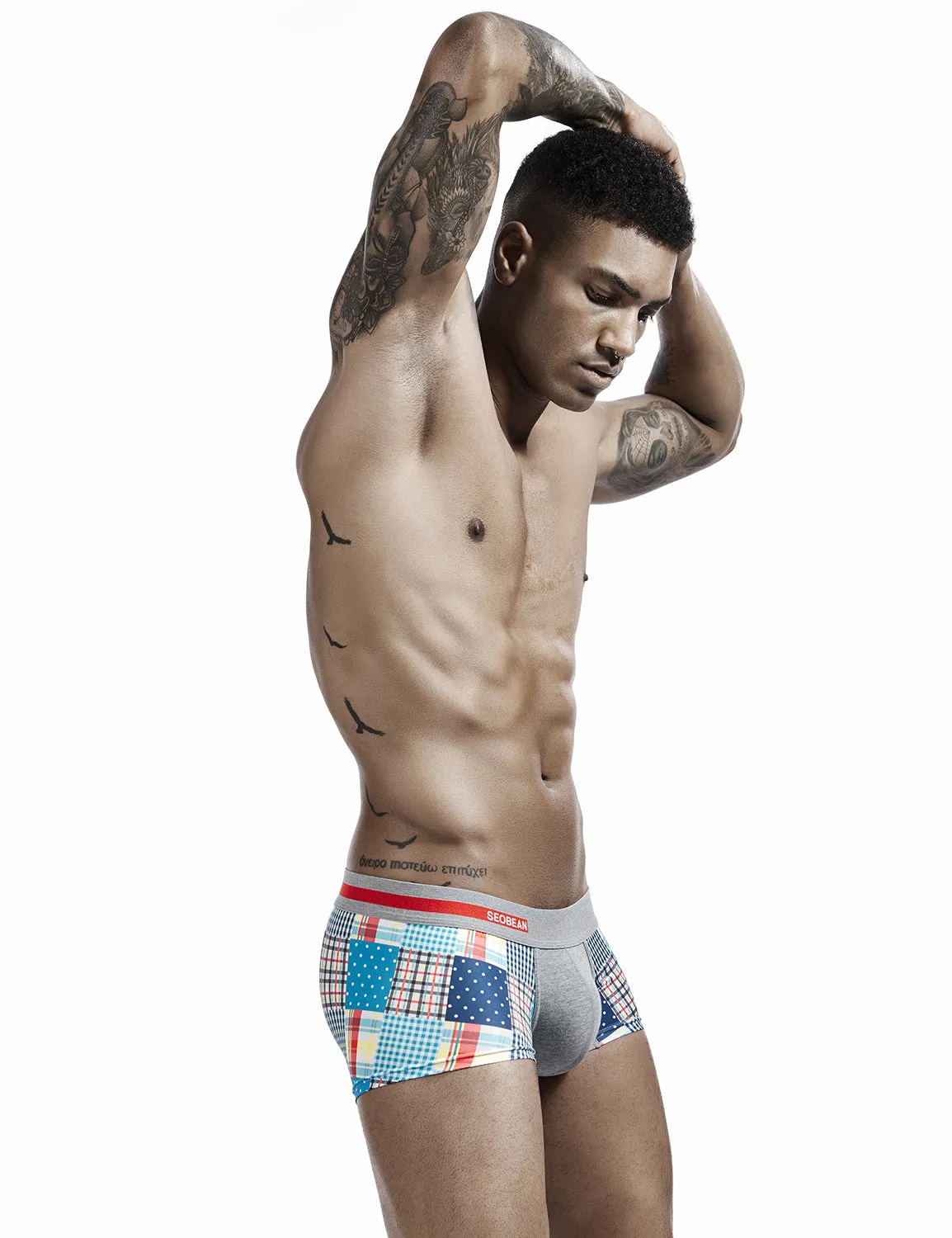 Checkered & Dot Boxer Brief 00207