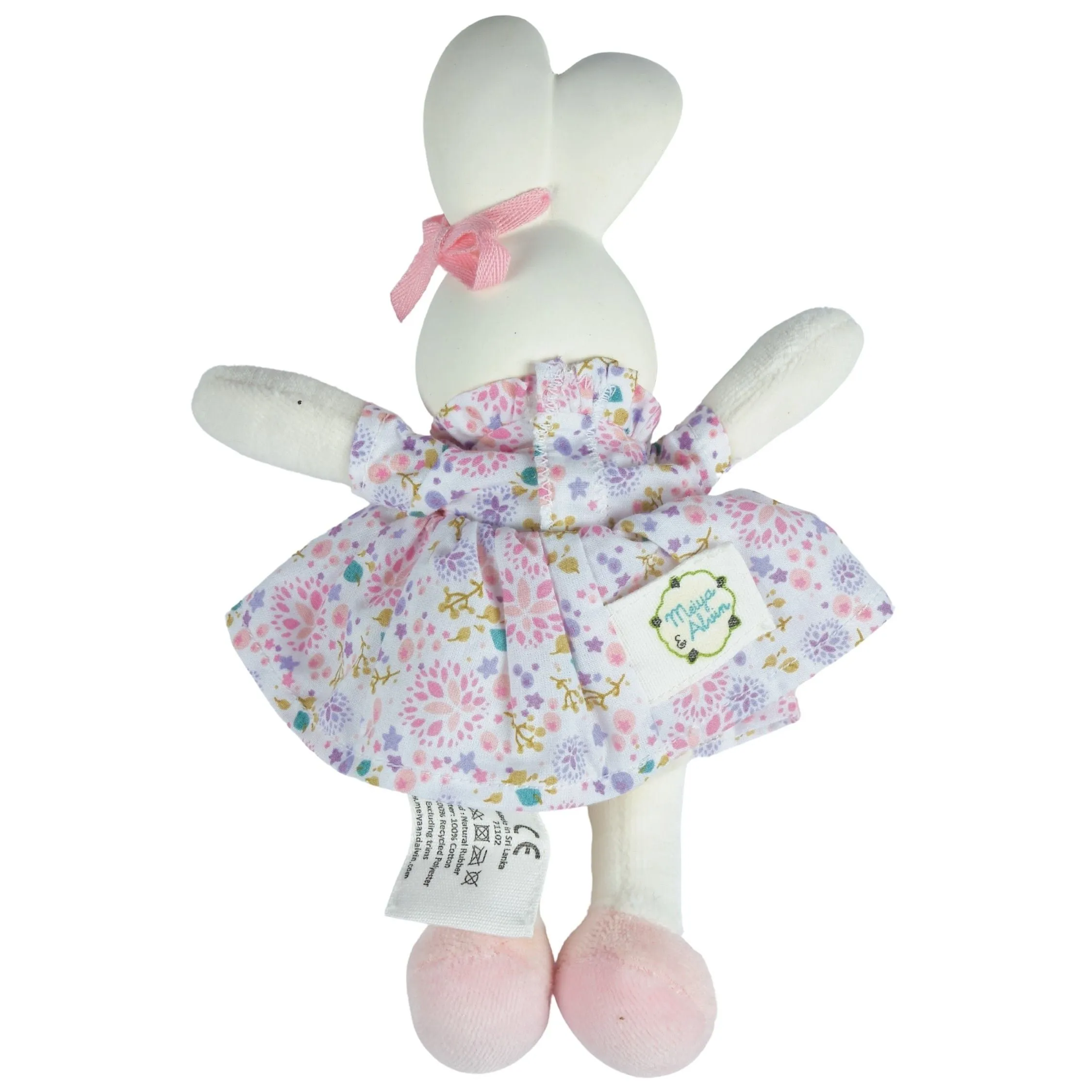 Havah the Bunny With Organic Rubber Head Plush Toy